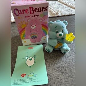 💚🩵Care Bears Colorful Hugs Blue Plush Toy  Authentic PopMart